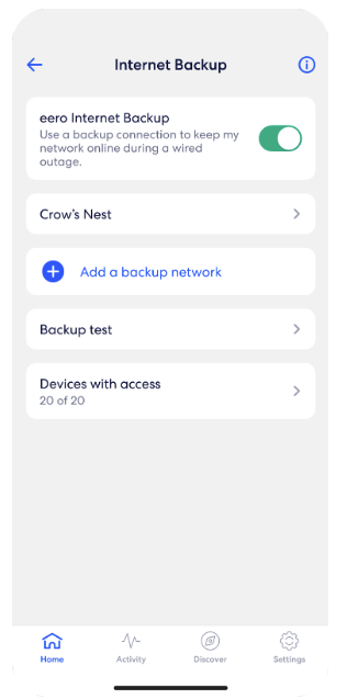 Nest cellular hot sale backup