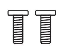 two level screws line art image