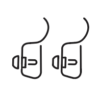 two vinyl siding clips line art image