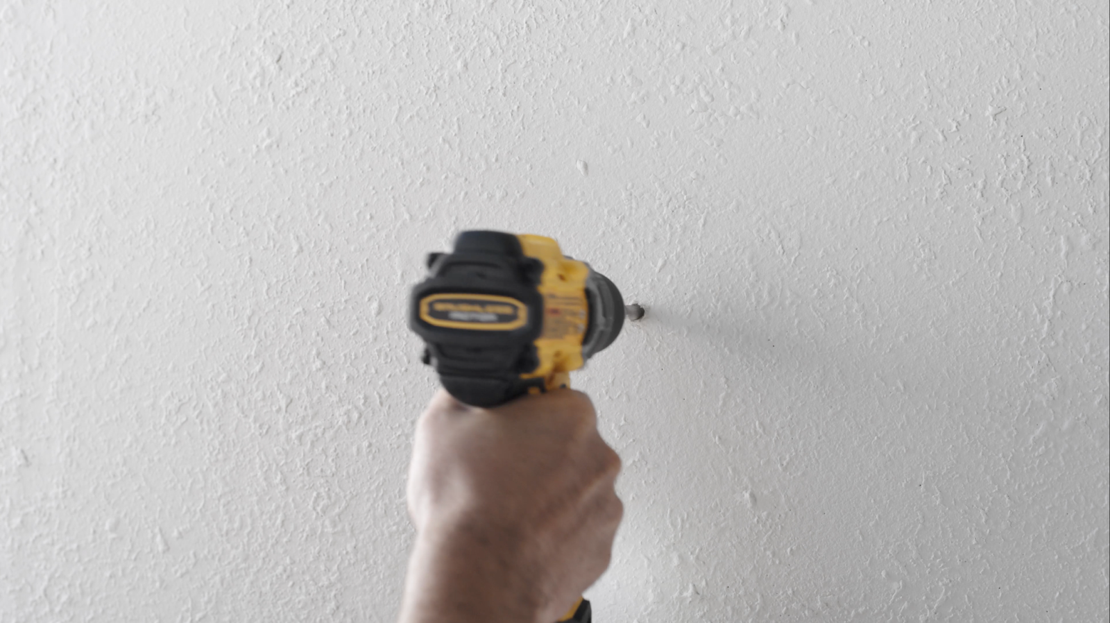 drawing initial holes in wall