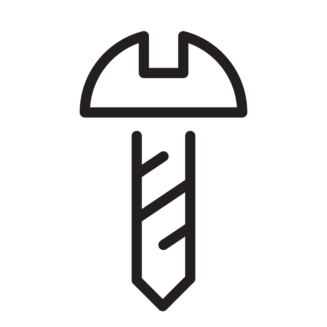 stainless steel screw line art image