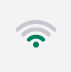 Una imagen de un indicador de intensidad de wifi con 2 de las 4 barras llenas.